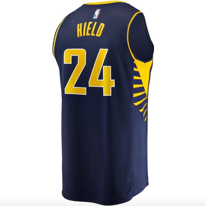 Баскетбольная джерси 2022-23 Indiana Pacers  #24 Buddy Hield Fast Break Icon Navy Jersey