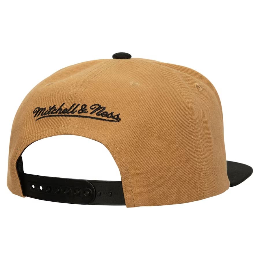Бейсболка Mitchell & Ness Gold Vegas Golden Knights Crooked Path Snapback Hat