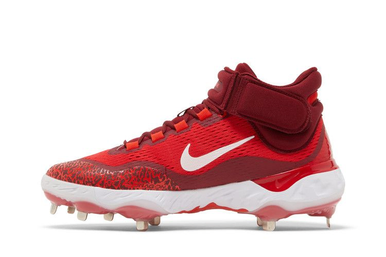 Кроссовки Nike Alpha Huarache Elite 4 Mid 'University Red White'