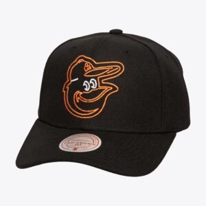 Mitchell-Ness-Black-Baltimore-Orioles-Neon-Logo-Pro-Crown-Snapback-Hat-300x300