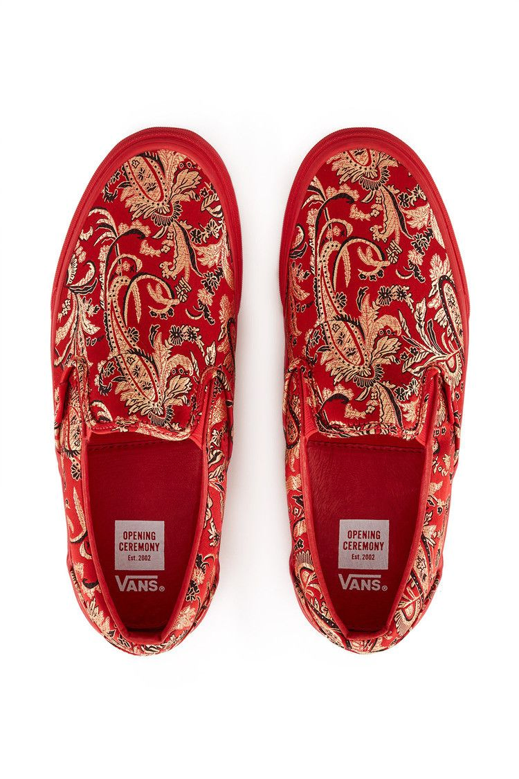 Кроссовки Vans Opening Ceremony x Slip-On LX 'Qi Pao II Red'