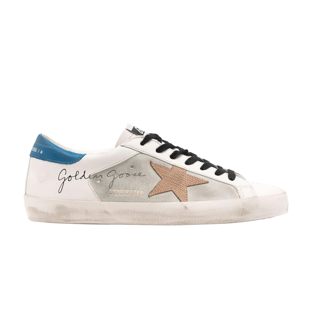 Кроссовки Golden Goose Superstar 'White Blue Lizard'