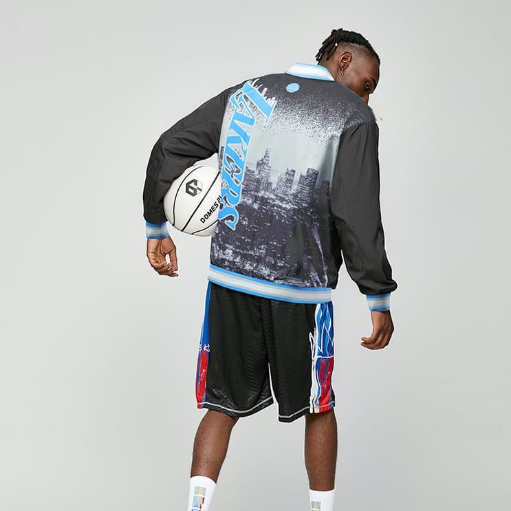 Бомбер Ehot Lakers City Black Bomber