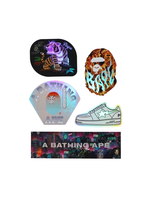 BAPE-Neon-Tokyo-Stickers-Multi-1