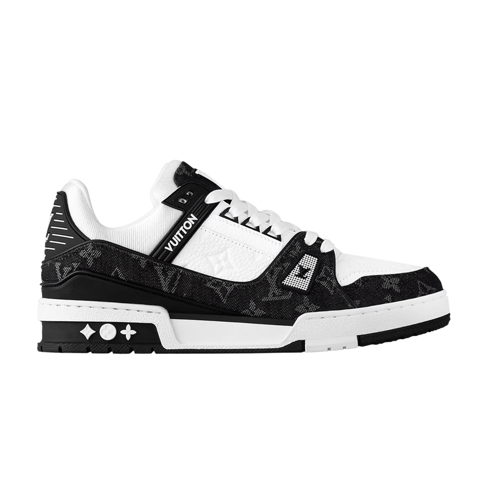 Кроссовки Louis Vuitton Wmns Trainer 'Black Monogram Denim'