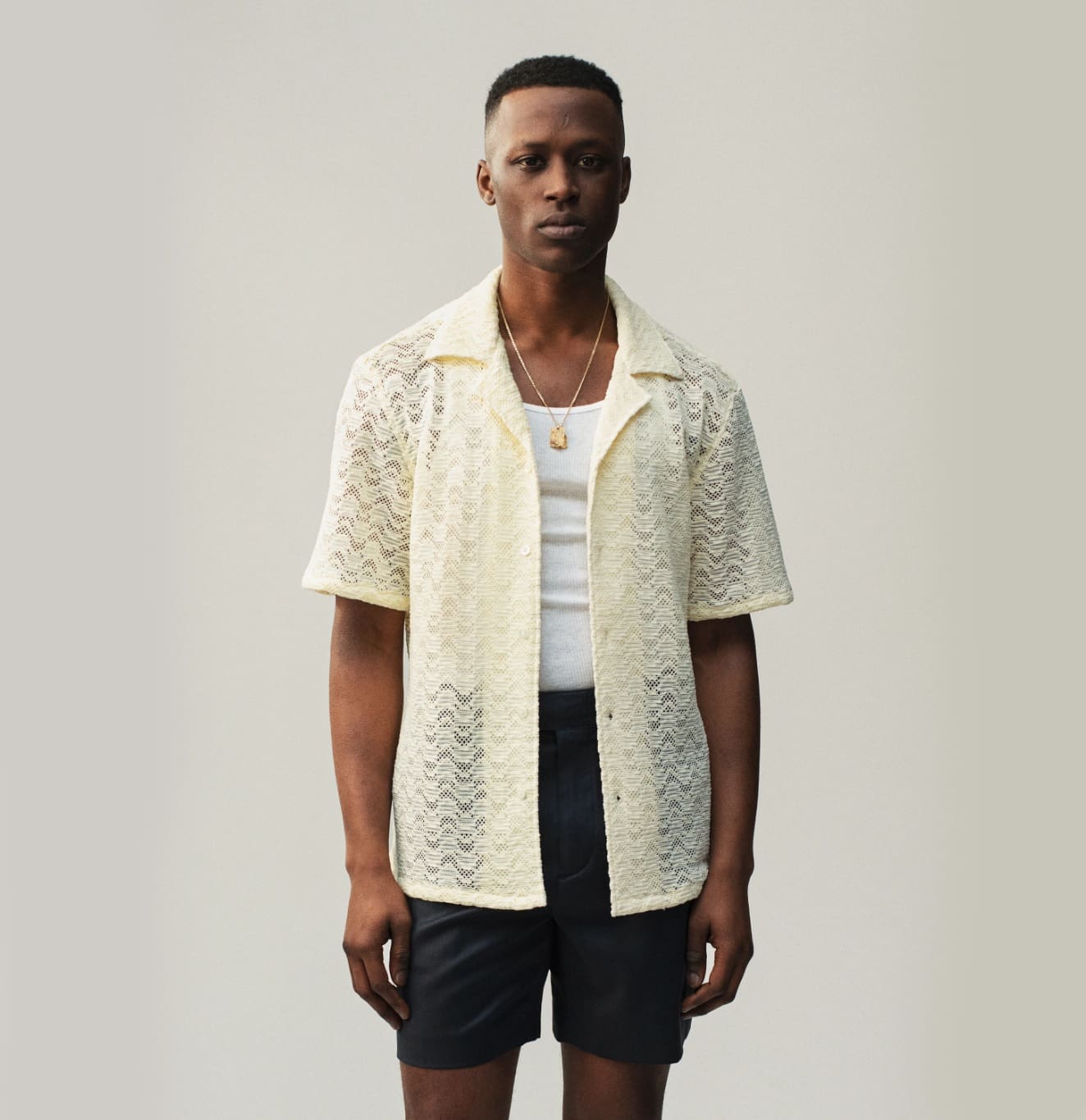 Рубашка Aime Leon Dore Rico Shirt Yellow