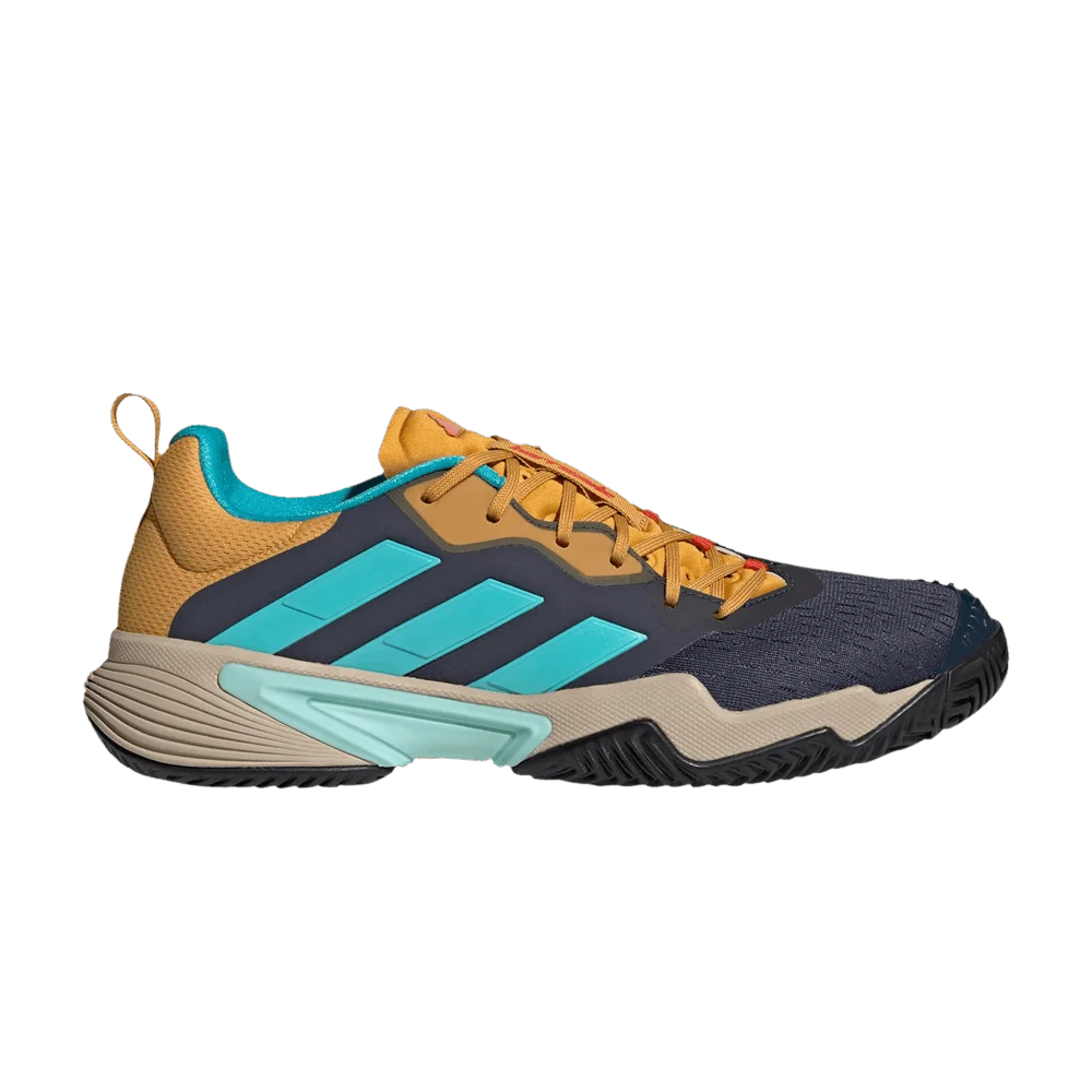 Кроссовки Adidas Barricade 'Shadow Navy Preloved Yellow'