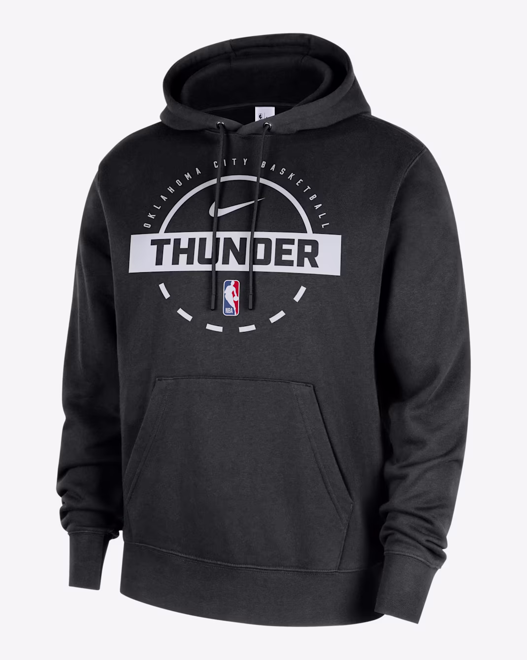 Мужское худи Nike NBA Oklahoma City Thunder Club Black/White