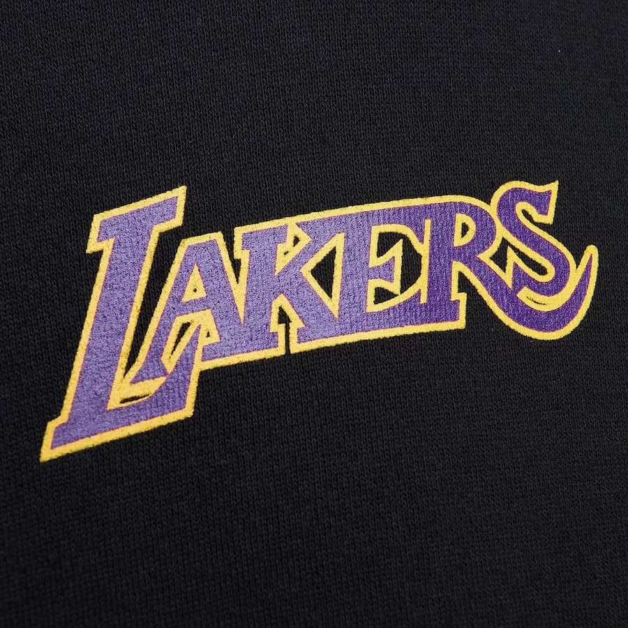 Худи Mitchell & Ness Black Los Angeles Lakers SUGA Glitch Pullover Hoodie