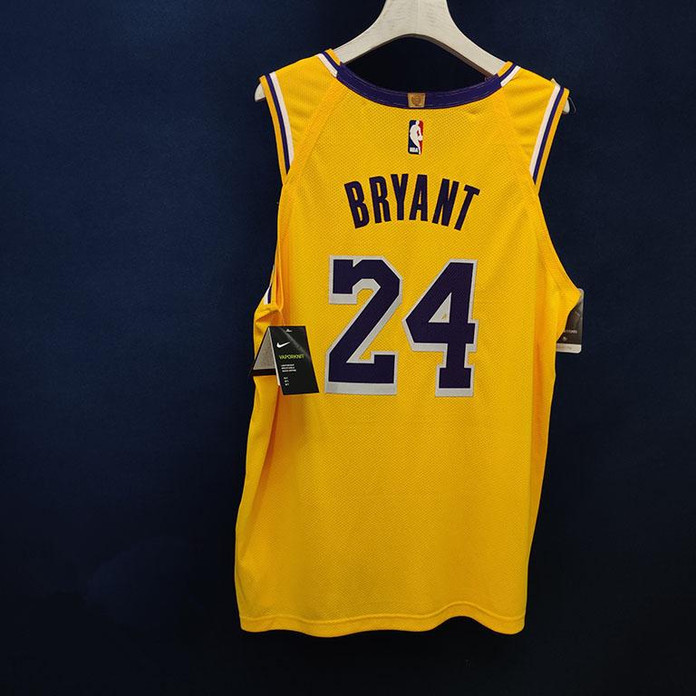Баскетбольная джерси 2019-20 Los Angeles Lakers Nike Custom Authentic Jersey Yellow Icon Edition