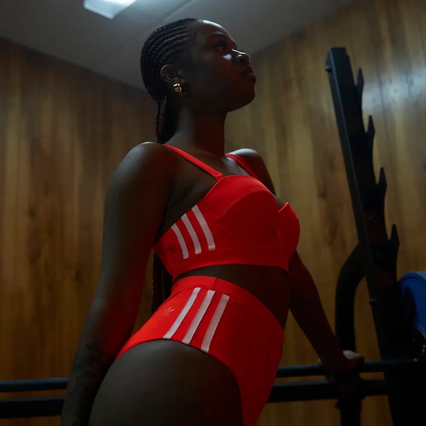 Спортивный купальник adidas Ivy Park Corset Bikini Top Solar Orange