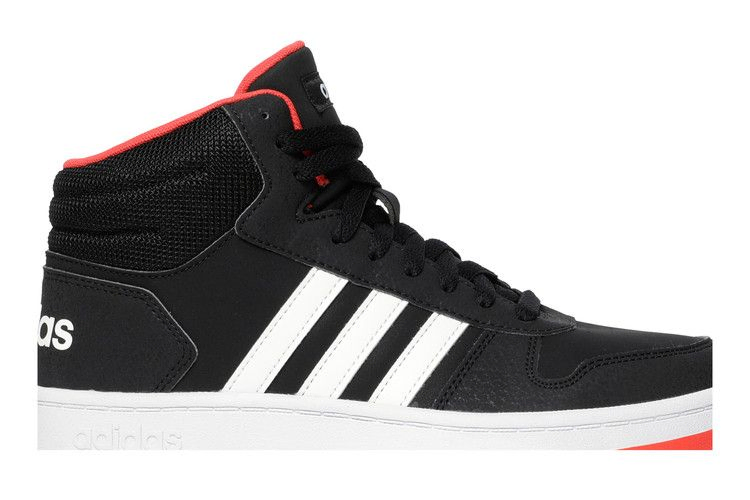 Кроссовки Adidas Hoops 2.0 Mid J 'Black Hi-Res Red'