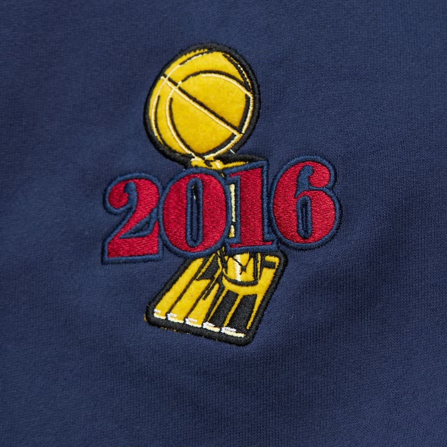 Худи Mitchell & Ness Navy Cleveland Cavaliers Team OG 3.0 Vintage Fleece Pullover Hoodie