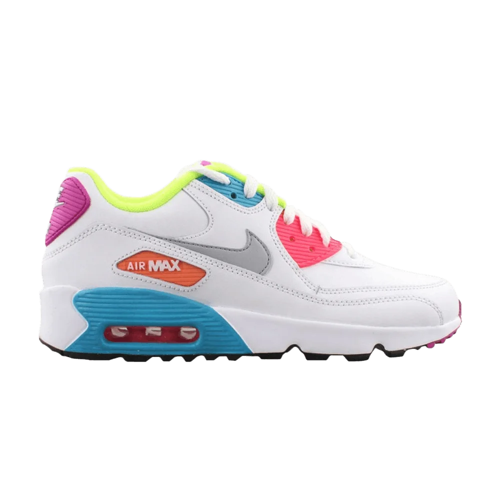 Krossovki-Nike-Air-Max-90-LTR-GS-White-Multicolor