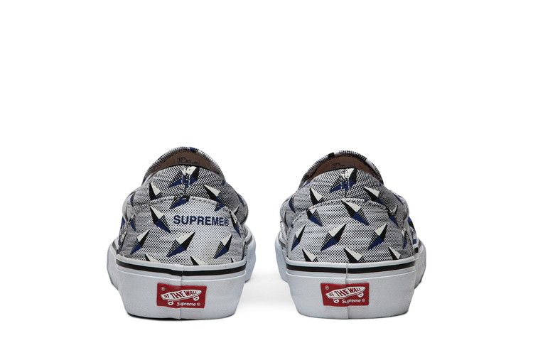 Кроссовки Vans Supreme x Classic Slip-On Pro 'Diamond Plate White'