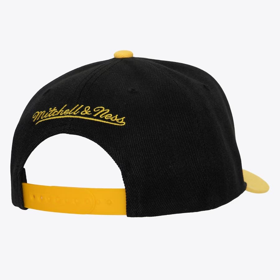 Бейсболка Mitchell & Ness Black Los Angeles Lakers High Crown All Pro Classic Snapback Hat
