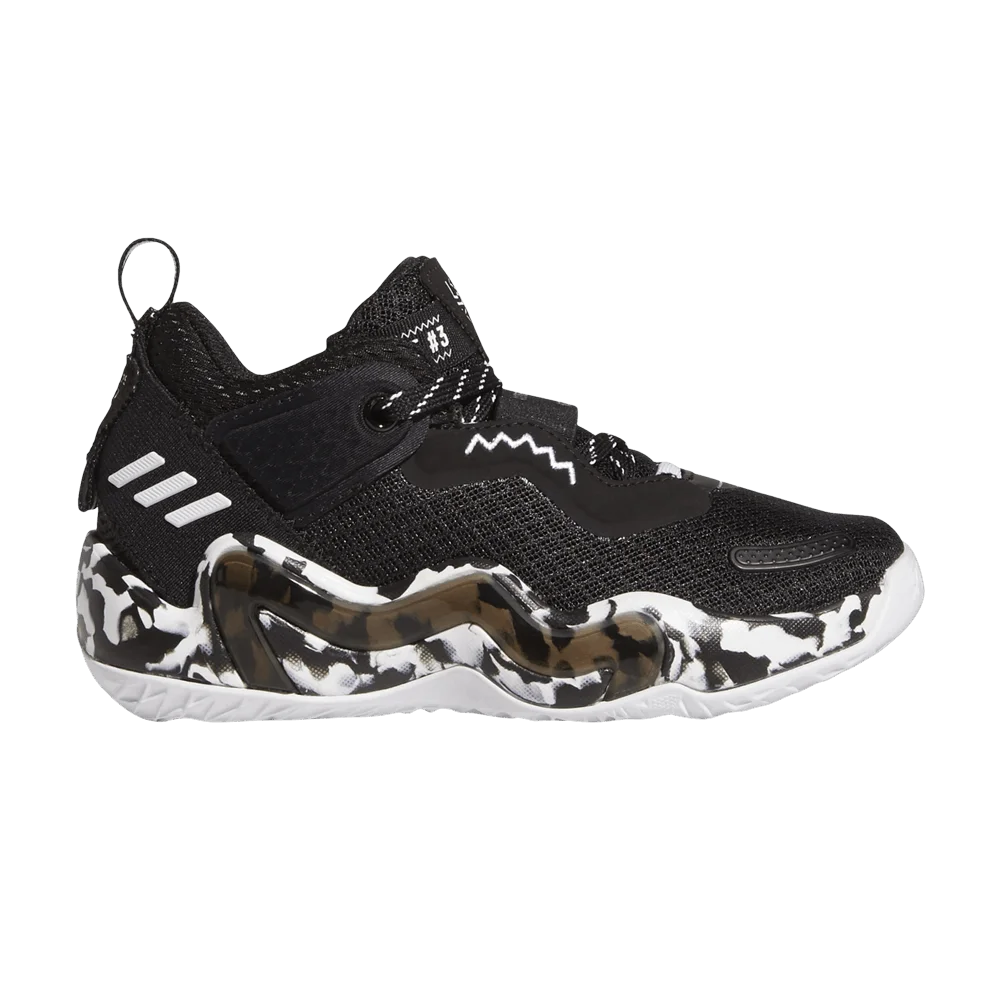 Кроссовки Adidas D.O.N. Issue #3 Little Kid 'Paint Smudge - Black'