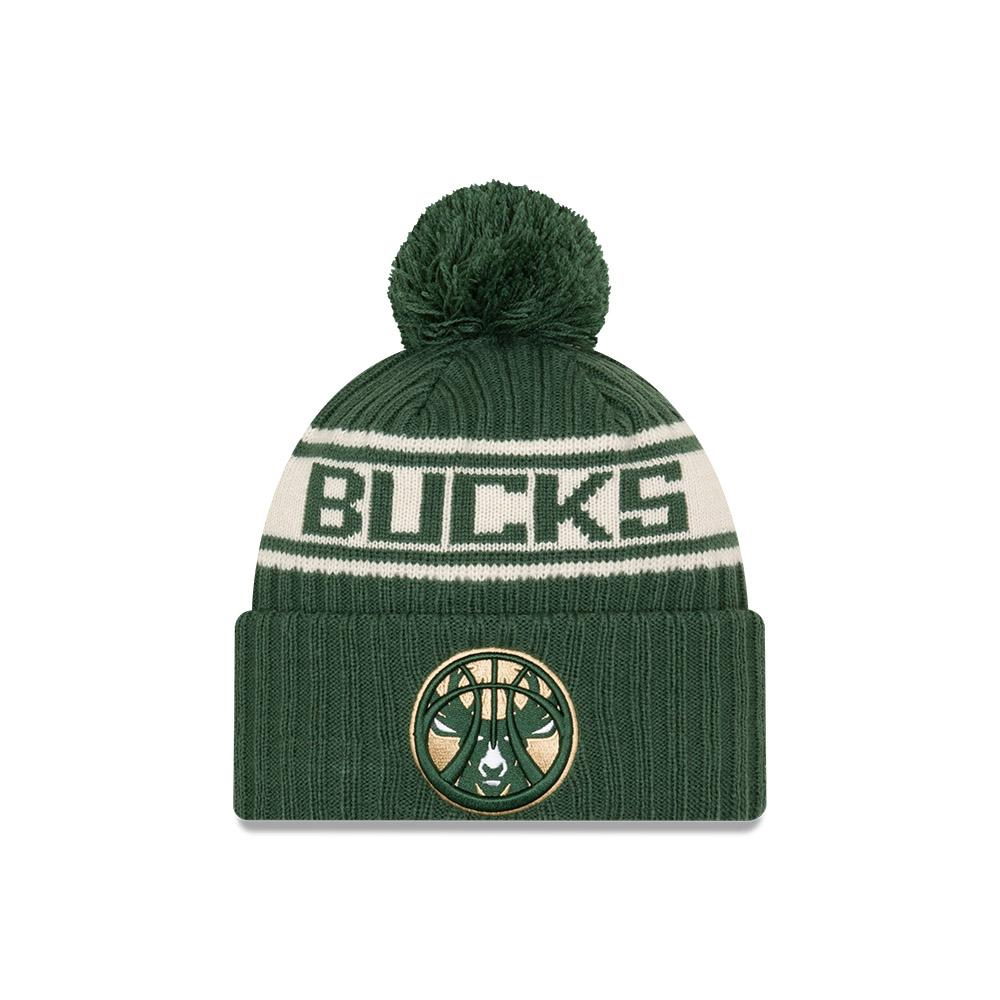 New-Era-Milwaukee-Bucks-2021-Draft-Edition-Pom-Knit-NBA-Beanie-1