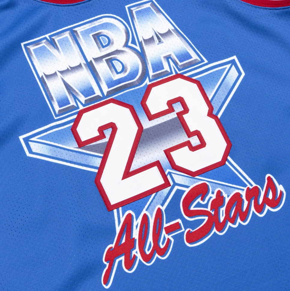 Баскетбольная джерси Mitchell & Ness Michael Jordan 1993 All Star Game Hardwood Classics Throwback NBA Authentic Jersey