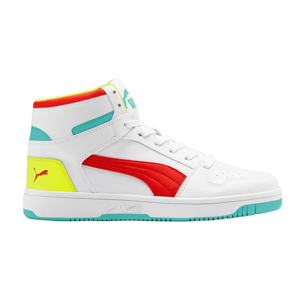 Кроссовки Puma Rebound LayUp 'White High Risk Red'