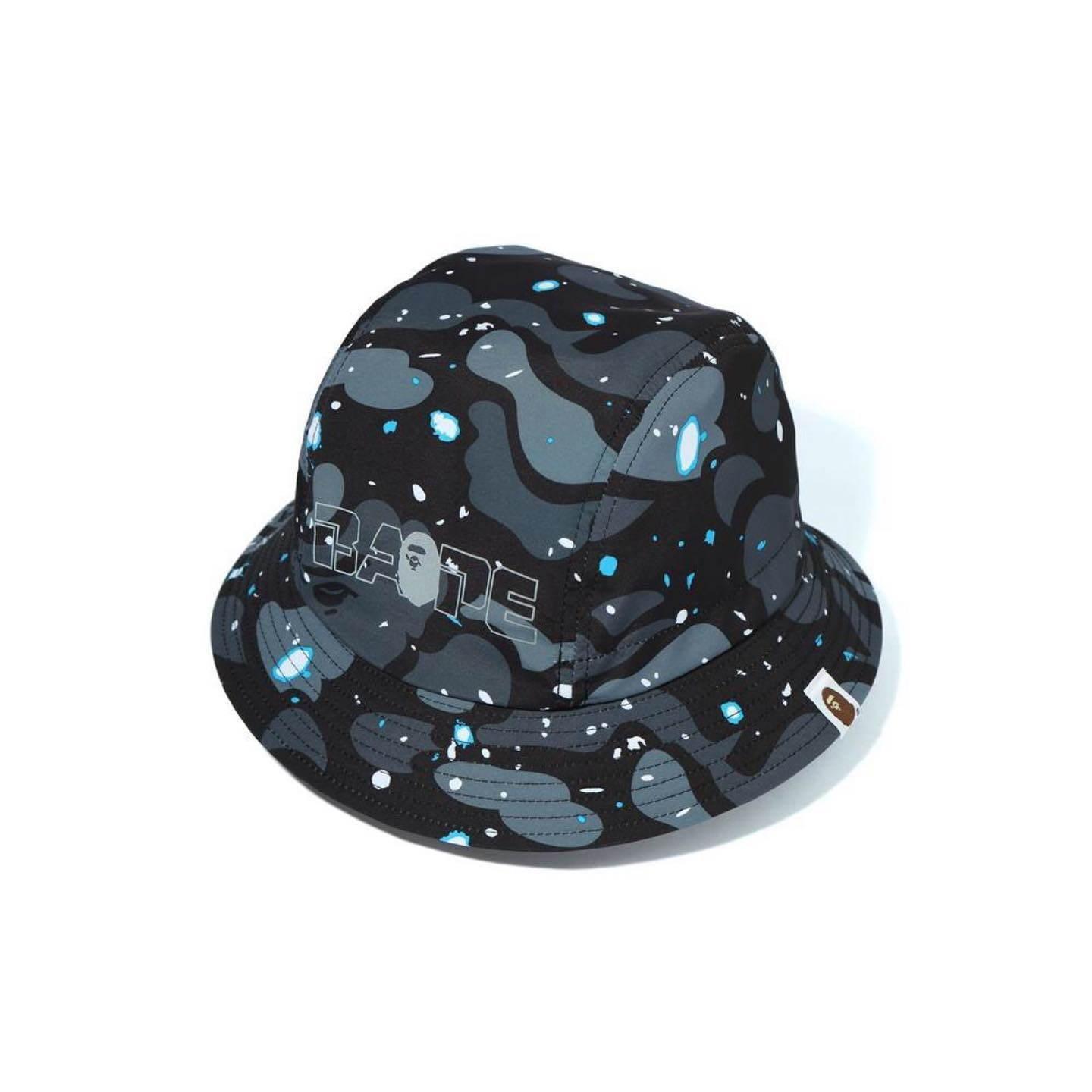 Панама BAPE A Bathing Ape Space Camo Hat Black