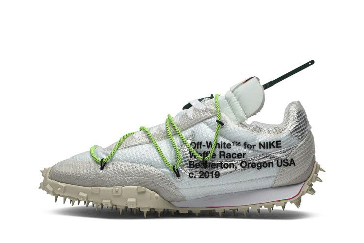 Кроссовки Off-White x Nike Wmns Waffle Racer 'Electric Green'