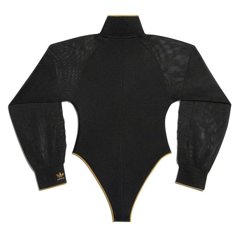 Боди adidas Ivy Park Mesh Sleeve Bodysuit Black/Mesa