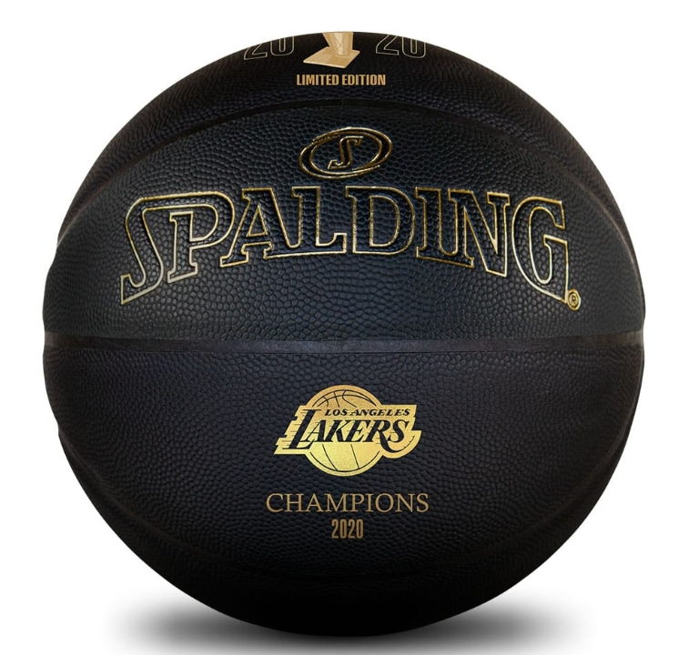 Баскетбольный подарочный мяч 2020 NBA Los Angeles Lakers Champions Ball Limited Edition Black