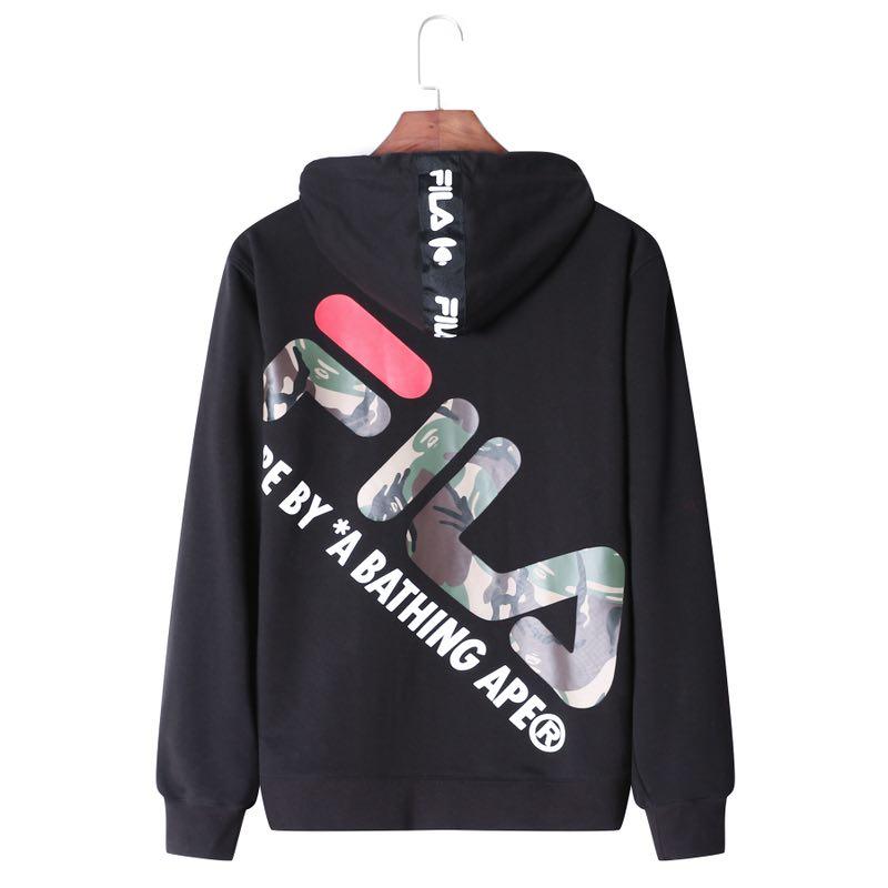 Худи AAPE x FILA Hoodie Black