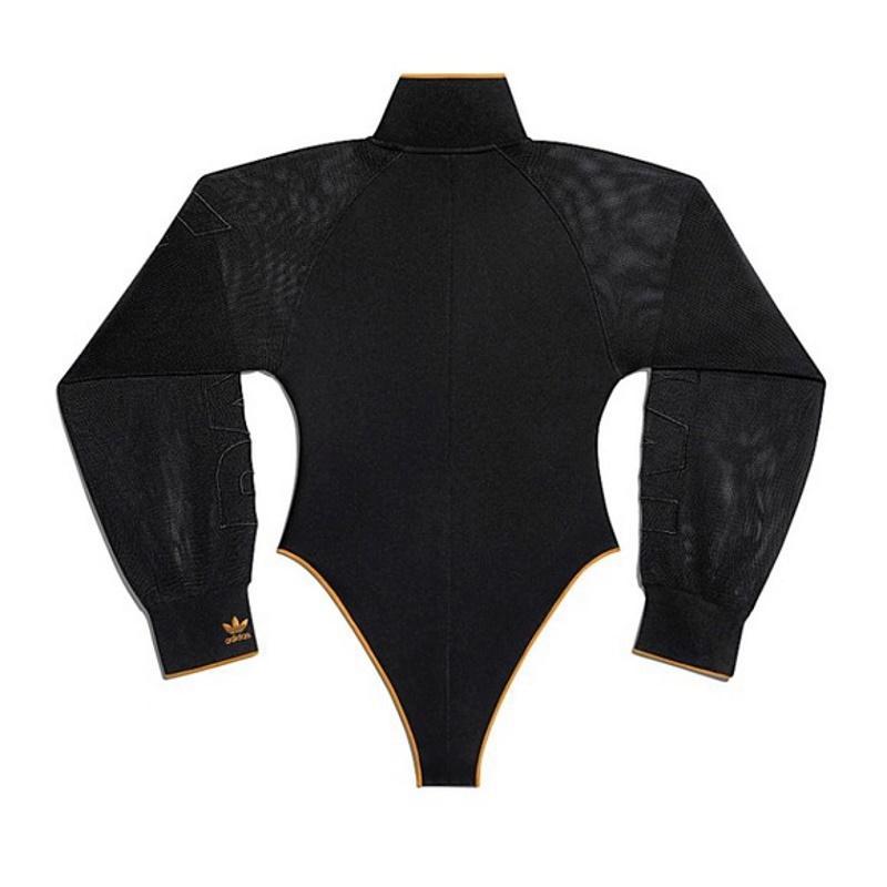 Боди adidas Ivy Park Mesh Sleeve Bodysuit (Plus Size) Black/Mesa