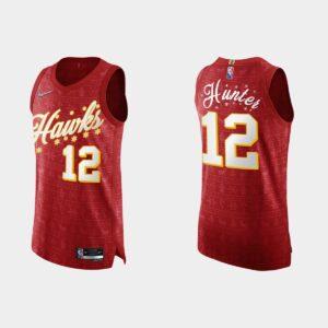 2021-Atlanta-Hawks-12-DeAndre-Hunter-NBA-75th-Christmas-Red-Authentic-Jersey-300x300