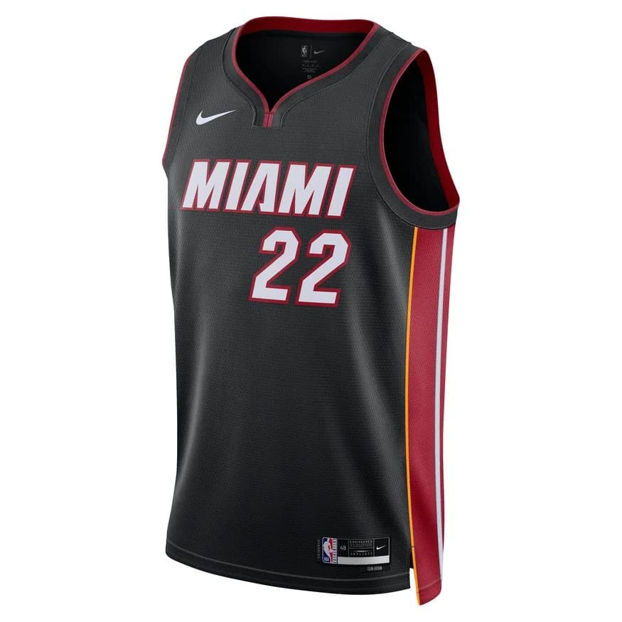 Баскетбольная джерси 2023-24 Miami Heat Jimmy Butler #22 Swingman Icon Edition Black Jersey