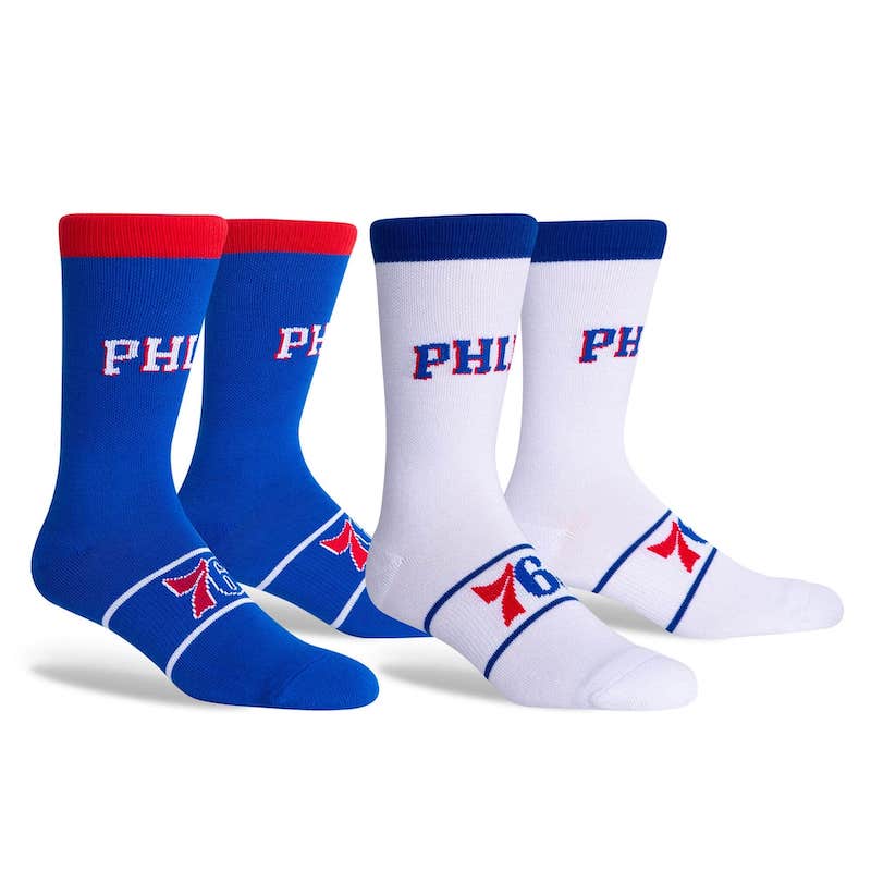 Спортивные носки Philadelphia 76ers Two-Pack Home Away Uniform Crew Socks