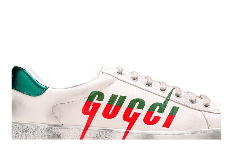 Кроссовки Gucci Ace 'Gucci Blade - Distressed White'