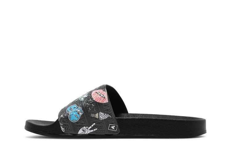 Кроссовки Adidas Adilette Slide J 'Empowering Graphics - Black'
