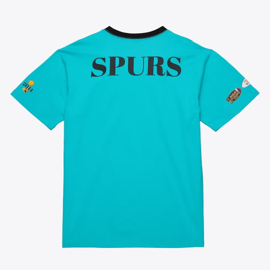 Футболка Mitchell & Ness Turquoise San Antonio Spurs Team OG 3.0 Vintage T-Shirt