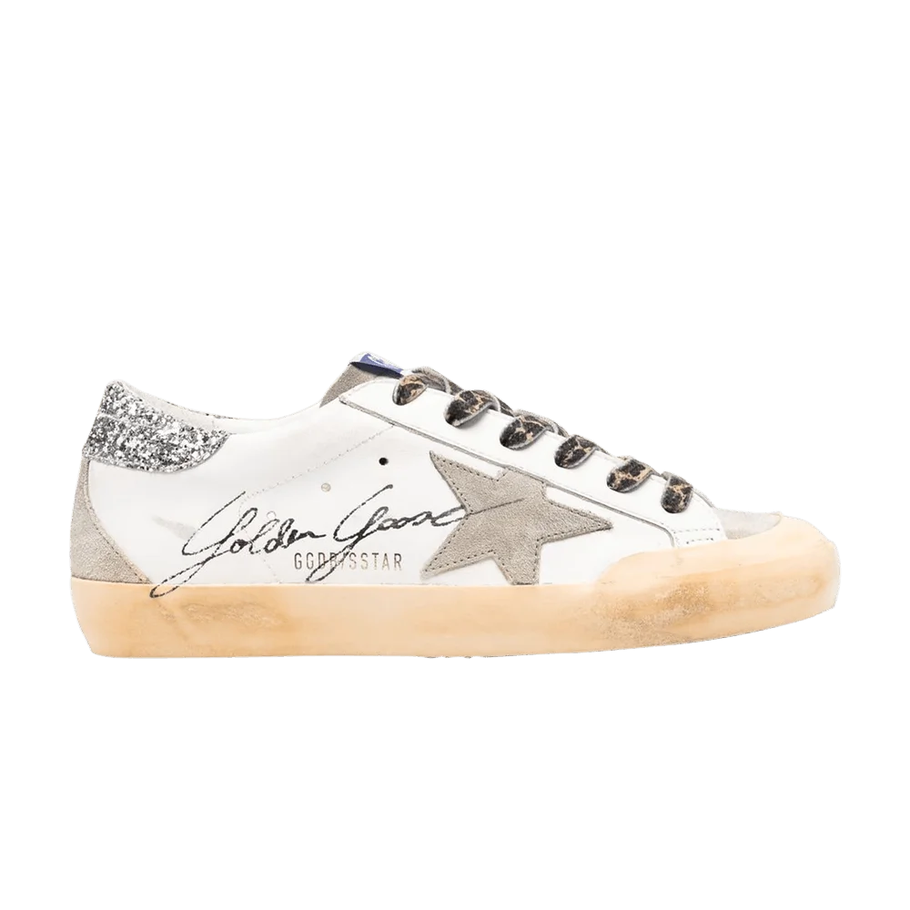 Кроссовки Golden Goose Wmns Superstar Penstar Classic 'White Silver Glitter'