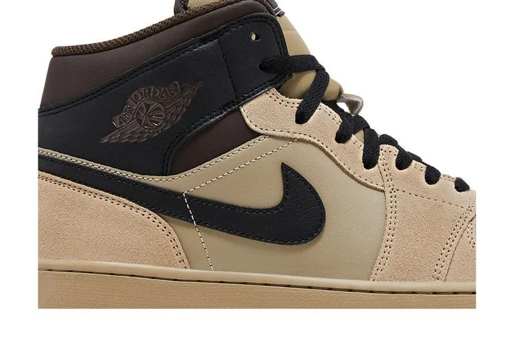 Krossovki-Air-Jordan-1-Mid-Khaki-Black-1