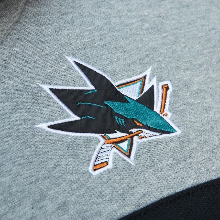 Худи Mitchell & Ness Teal San Jose Sharks Head Coach Pullover Hoodie