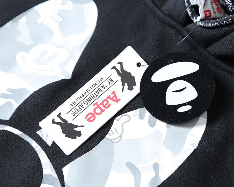 Худи AAPE x Mickey Mouse Black