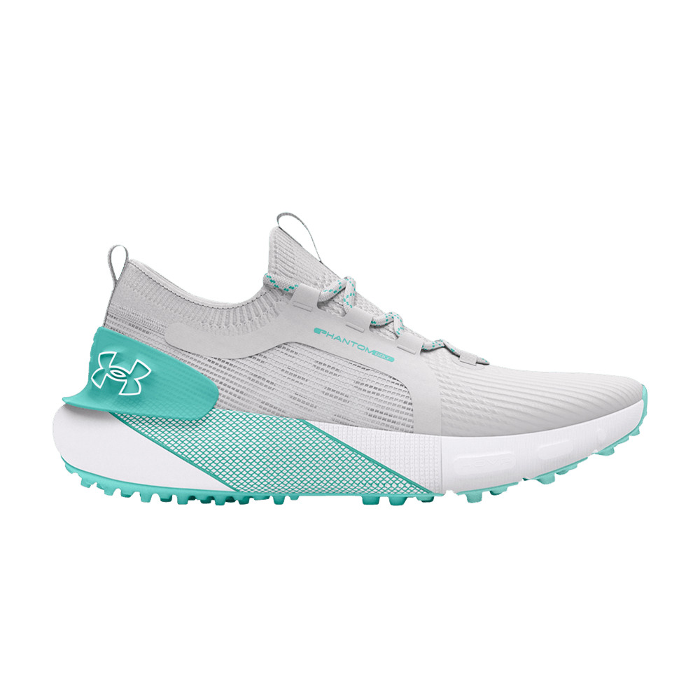 Кроссовки Under Armour Wmns HOVR Phantom Golf 'Distant Grey Radial Turquoise'