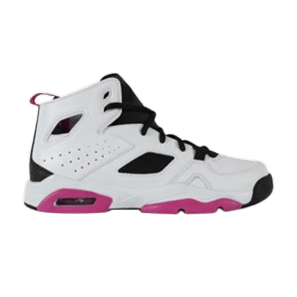 Кроссовки Air Jordan Flight Club 91 GS 'White Fuchsia'