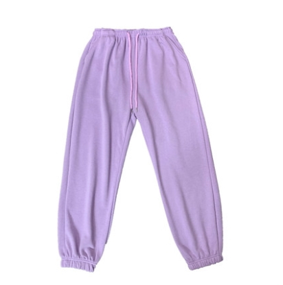 Спортивные брюки 2021 Hip-hop Style Sweatpants Monochromatic Purple