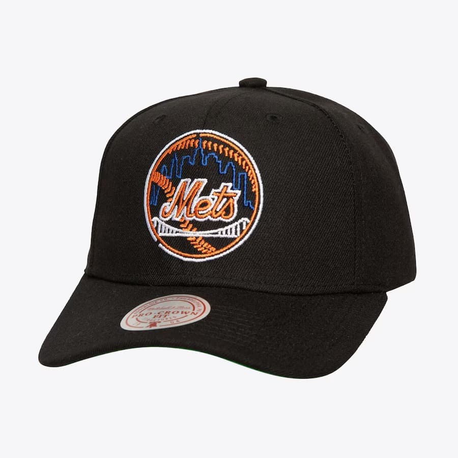 Mitchell-Ness-Black-New-York-Mets-Neon-Logo-Pro-Crown-Snapback-Hat