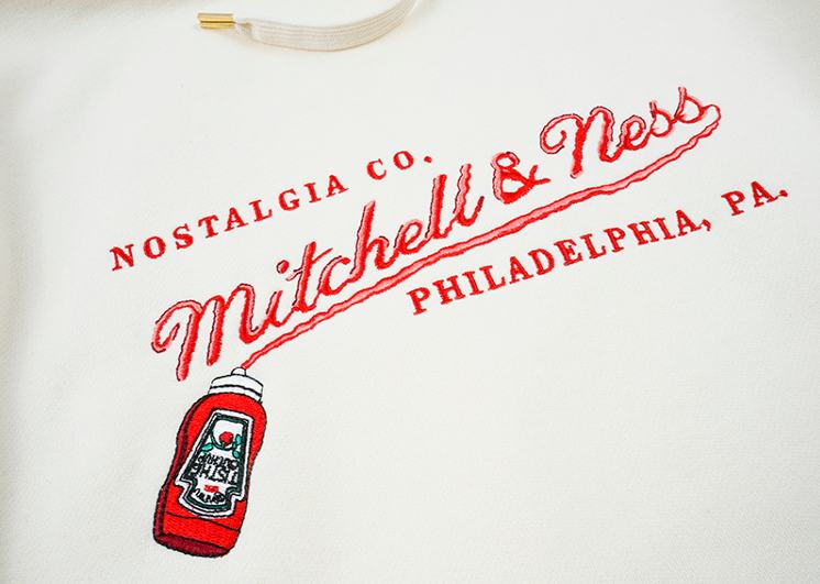 Худи GRAF&WU x Mitchell & Ness Cream Red Hoodie