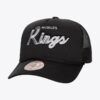Mitchell-Ness-Black-Los-Angeles-Kings-Vintage-Script-Trucker-Adjustable-Hat-100x100