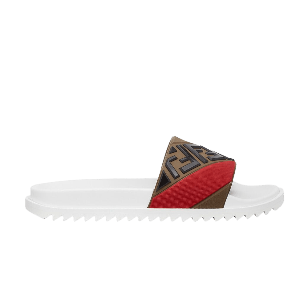 Fendi Rubber Fussbetts Slides 'Multi'