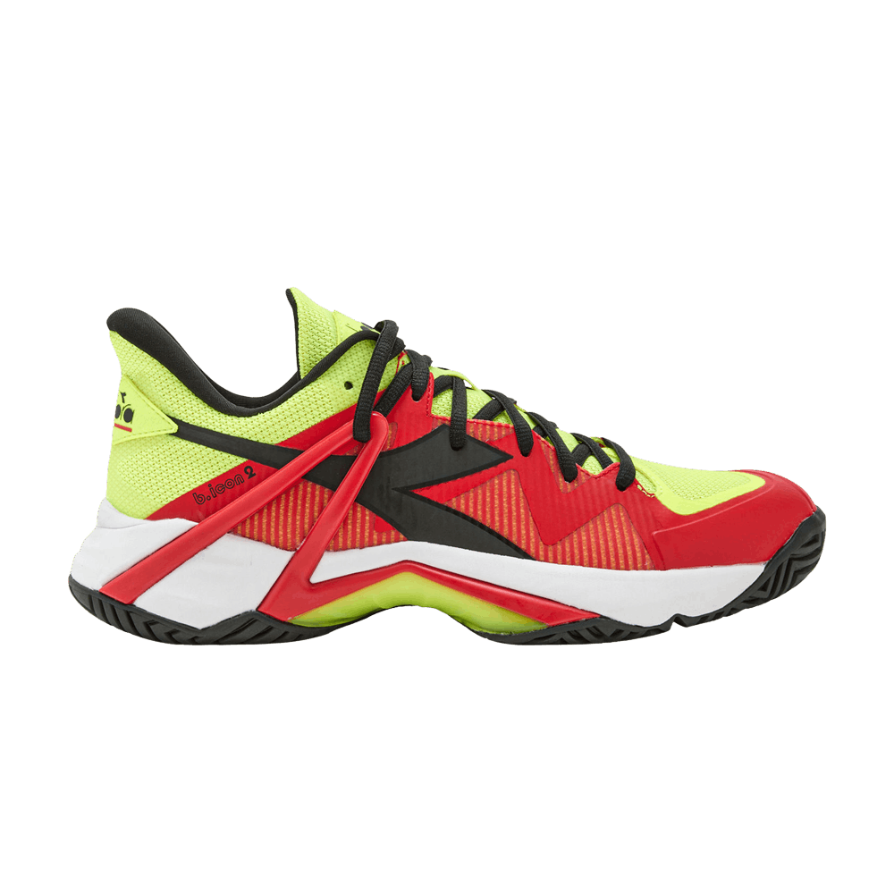 Кроссовки Diadora B.Icon 2 AG 'Yellow Fluorescent Fiery Red'