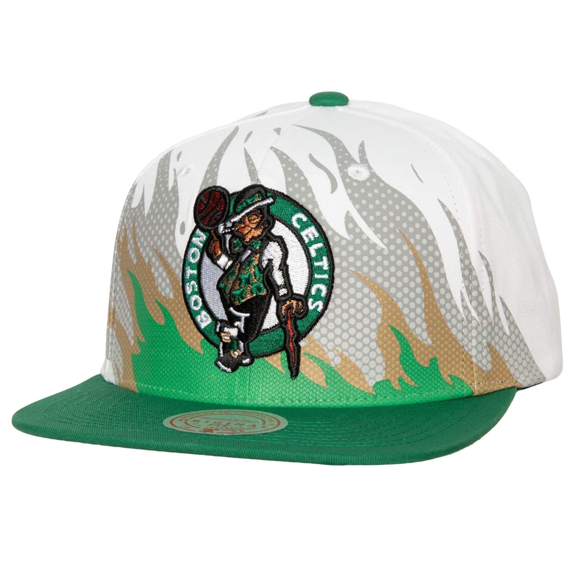 Бейсболка Mitchell & Ness Hot Fire Snapback Boston Celtics Hat