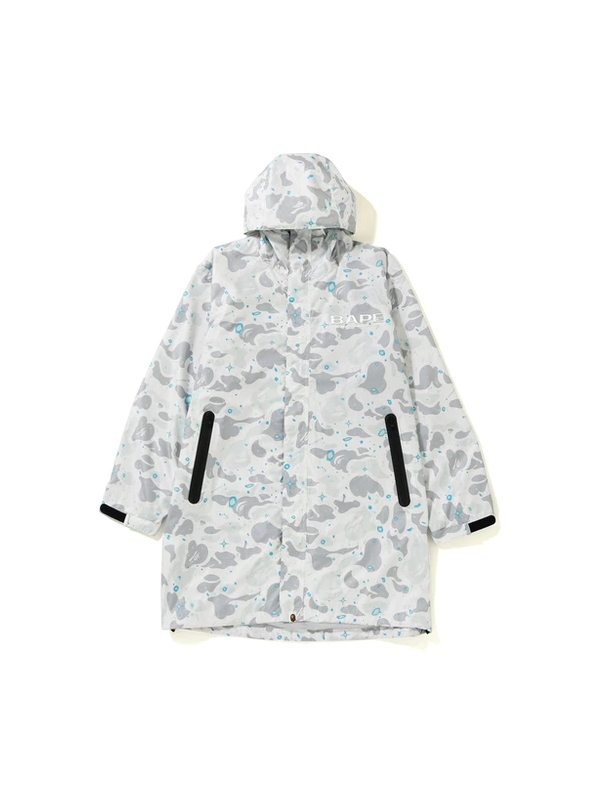 Куртка с капюшоном BAPE Space Camo Long Hoodie Jacket White